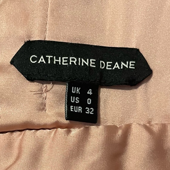 Catherine Deane NWT NIkola Pleated Empire Goddess Metallic Stripe Dress Size 0‎ - Picture 7 of 12